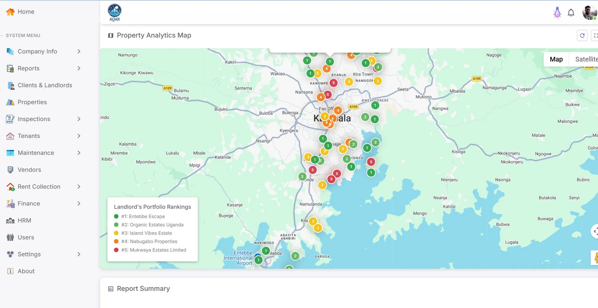 GIS, rapports et configuration pays